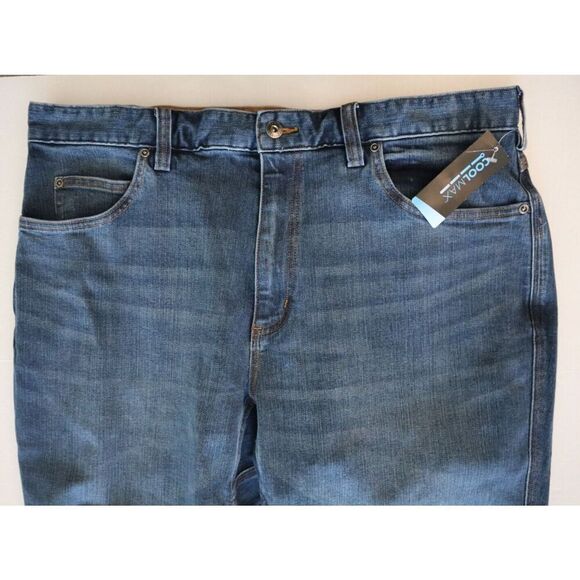 Duluth Men's Sz 38x34 Blue DuluthFlex Ballroom CoolMax Relaxed Fit Denim Jeans - Picture 10 of 13